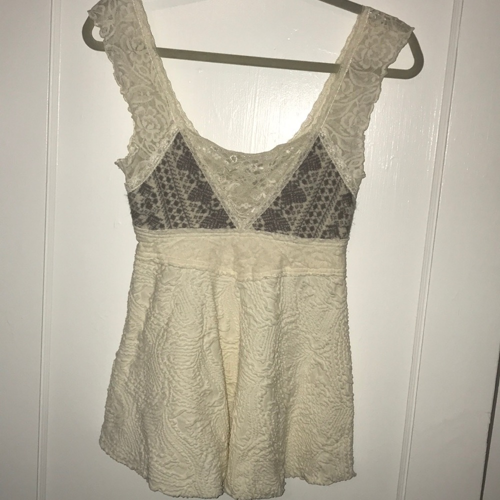 Free people lace detailed tank EUC